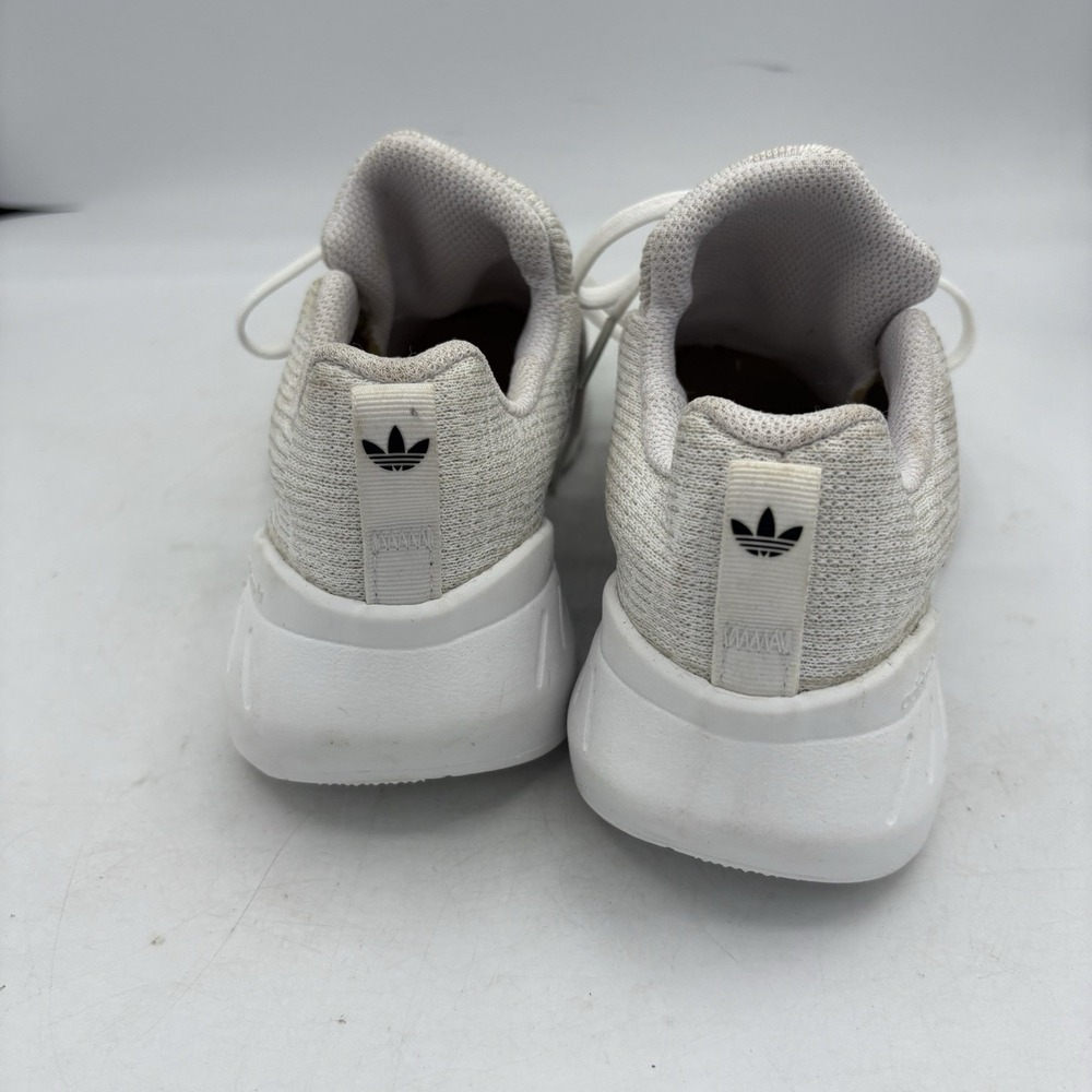 Adidas Shoes Boys Size 3 Swift Run 22 Kids Youth Grey White Sneakers - Picture 5 of 10